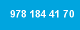 978 184 41 70 978 184 41 70